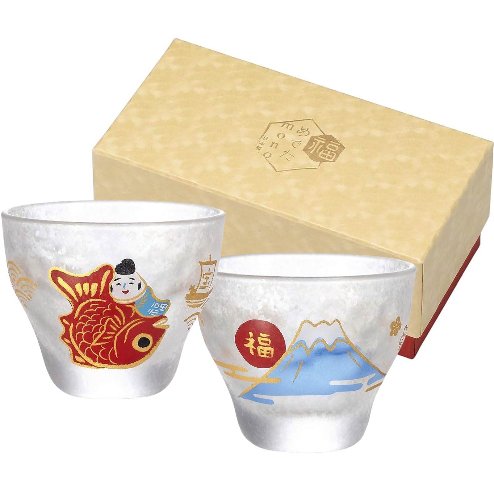 c392 めでた盃 めでた杯 目出度盃 杯 盃 酒器 傷直しあり 合わせ箱 aderia-tyokuei_06081